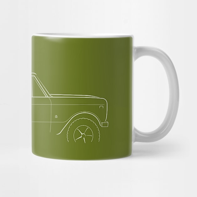 International Harvester Scout 2 - profile stencil, white by mal_photography